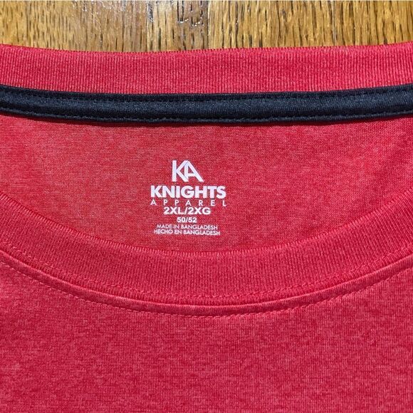 Knights Apparel Georgia Bulldogs Mens Short Sleeve Top 2XL Red NWOT - Picture 6 of 8